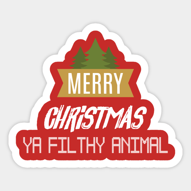 merry christmas ya filthy animal Sticker by NEW LINE